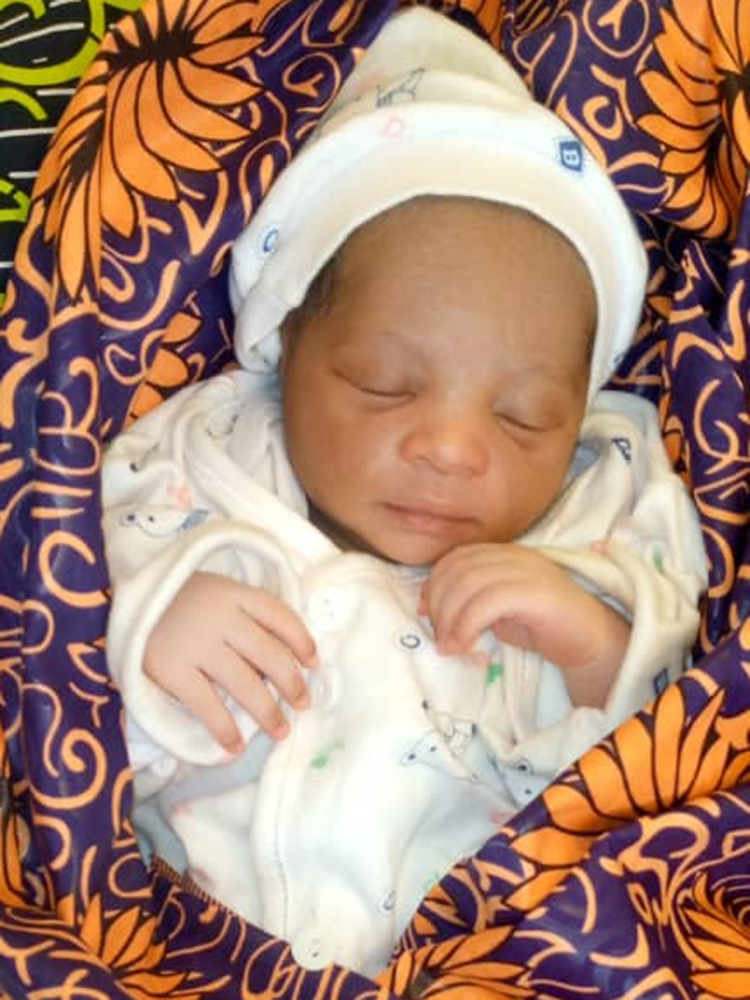 Baby Kamara was born on New Year's Day 2023