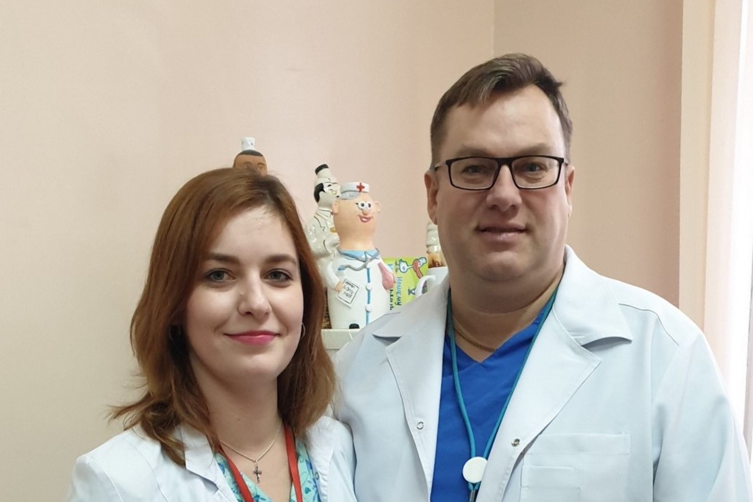 Dzmitry Viatushka the site medical lead and Tatsiana Apanasevich the trial MD 