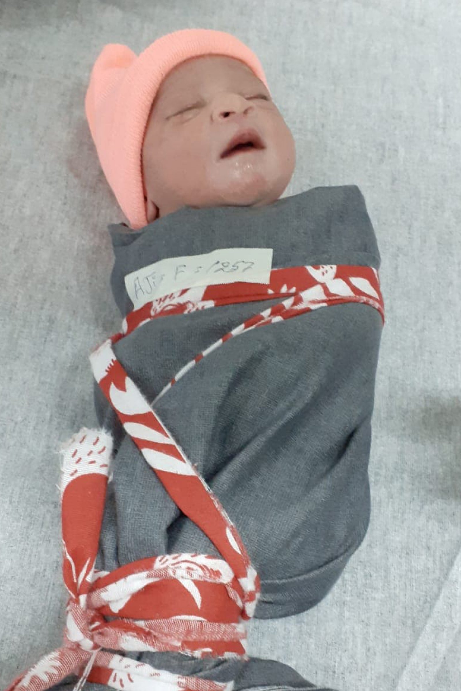The first baby of 2021 born at the MSF maternity unit in Khost, Afghanistan